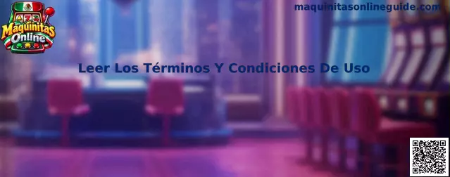 Guía para leer los términos y condiciones de uso de Maquinitas Online