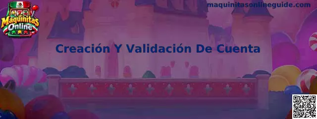 Guía de creación y validación de cuenta en Maquinitas Online