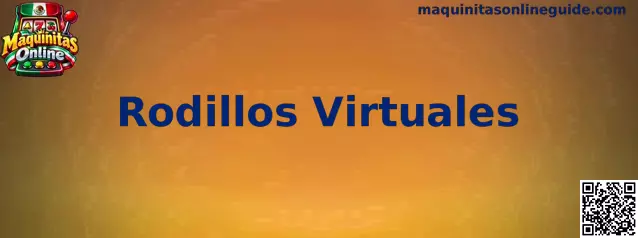 Representación de rodillos virtuales y símbolos de una tragamonedas online