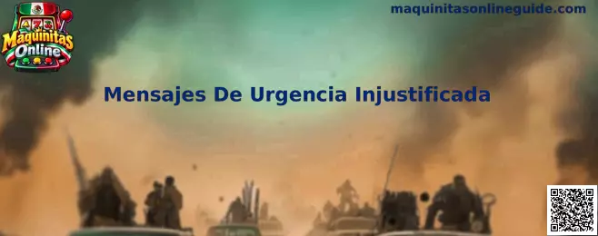 Guía de Maquinitas Online para identificar mensajes de urgencia injustificada